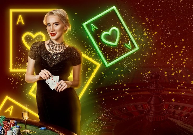 Multi-camera live roulette wheel studio view